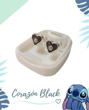 Abridores Corazón Black - Plata 925