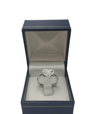 Anillo Corazón Micropavé - Plata 925