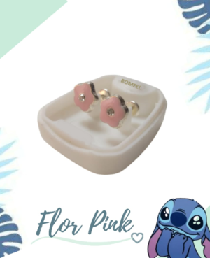 Abridores Flor Pink - Plata 925