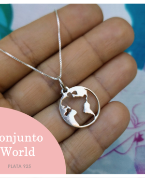 Conjunto World - Plata 925